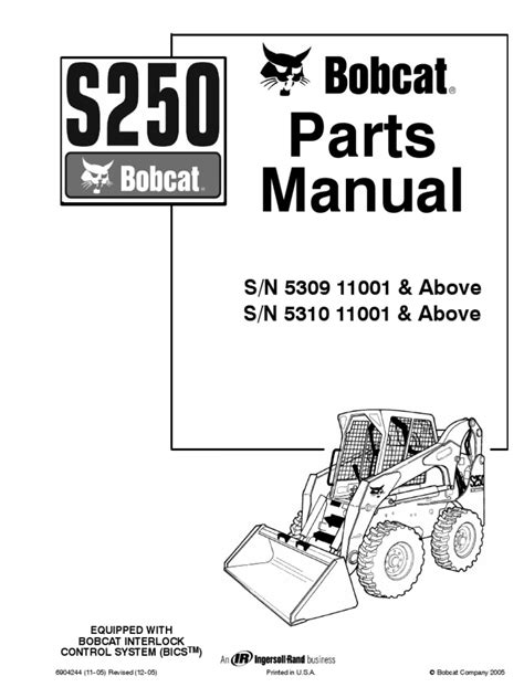 bobcat  parts manual pump engines