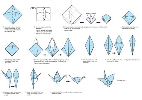 printable origami crane instructions