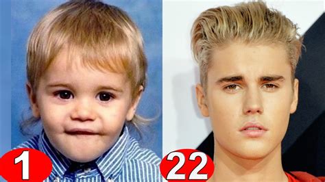 Justin Bieber Transformation From 1 To 23 Years Old