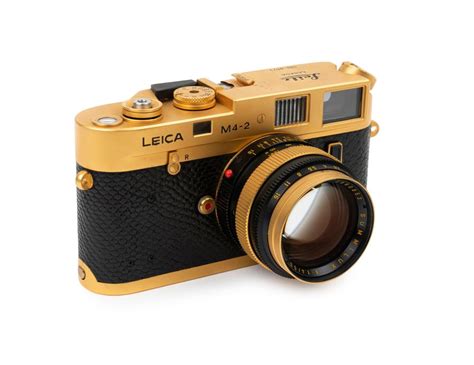 sold price leitz canada leica m4 2 gold plated special edition