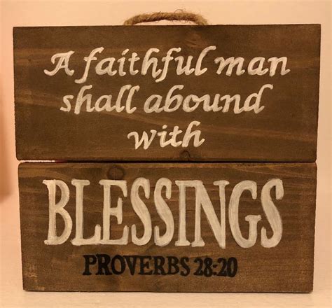 fathers day gift  faithful man wooden scripture sign pastor