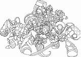 Skylanders Imaginators Kolorowanki Dzieci Malvorlagen Freude Spyro Drei Giants Spiel Spyros Laguerche Educative sketch template