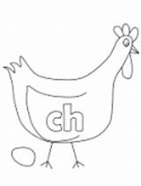Coloring Ch Alphabet Letter Pages Lower Case Chicken Abc Book Ws sketch template