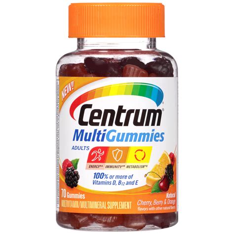 Centrum Multi Gummies For Adults Shop Multivitamins At H E B