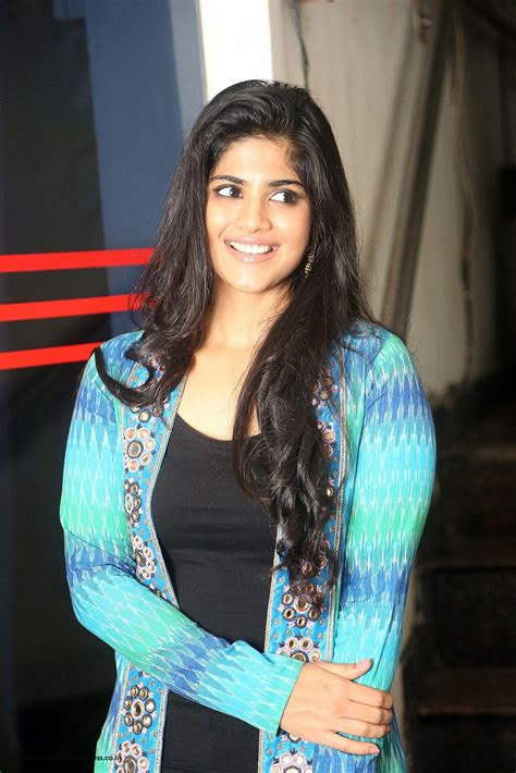 megha akash stills at lie movie success meet south indian actress