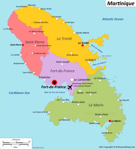 martinique map france maps  martinique island