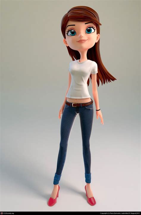 3d cartoon girl cartoon cute cartoon girls characters female