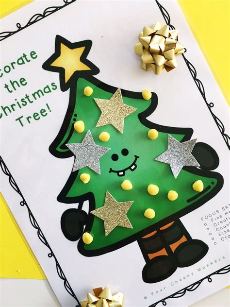 christmas activities  kids   cute christmas tree printables