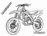Coloring Dirt Bike Pages Children Simple Print sketch template
