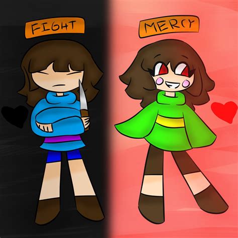 Underswap Chara And Frisk By Star1104 On Deviantart
