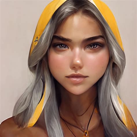 A Beautiful Woman With Anime Elf Ears Tanned Skin Midjourney