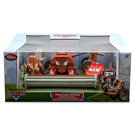 disney pixar cars  exclusive limited edition set tractor tipping