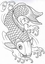 Koi Vikingtattoo Carp Koifish Carpas Stencils Hannya Maske Decalque Carpa Tatuagem Pez Chino Goldfish Meanings Decided Japanische Falso Cervos Getdrawings sketch template