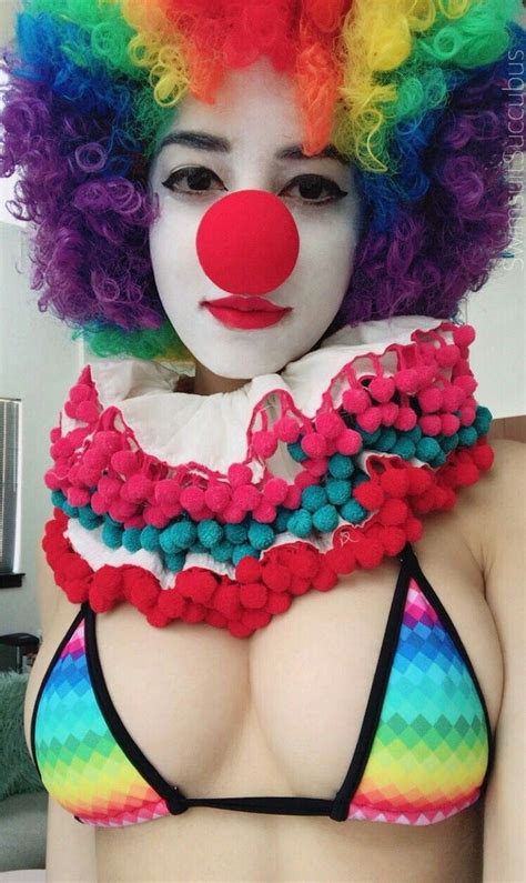 Cute Clown Clown Hair Clown Makeup Clown Costume Women Girl