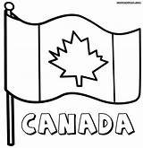 Flag Canadian Coloring Pages Drawing Flags Print Canada Printable Getdrawings Colorings Colors Template sketch template