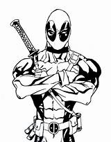 Deadpool Coloring Pages Marvel Drawings Colouring Cartoon Adult Deviantart Getdrawings Lego Wallpaper Clipartmag Fan Choose Board sketch template