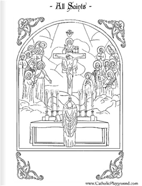 saints coloring pages catholic playground