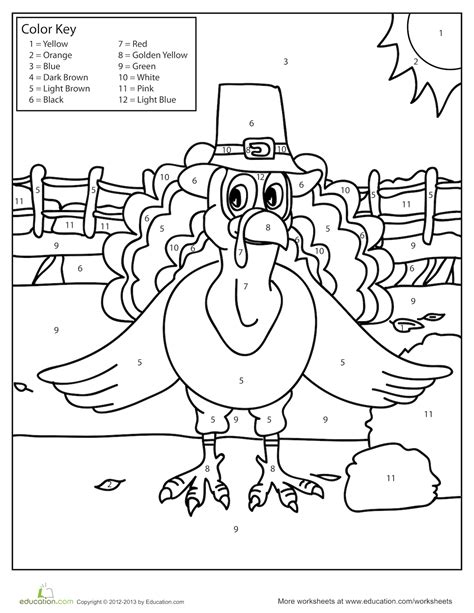 coloring page   turkey wearing  pilgrim hat   words color