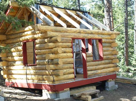 grandkids log cabin playhouse  elkmtnman  lumberjockscom woodworking community