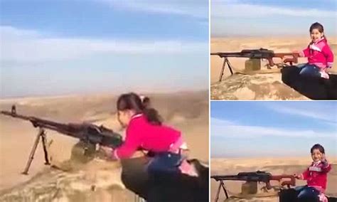 kurdish girl fires machine gun at isis boasting shes