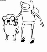 Coloring Adventure Time Pages Finn Cartoon Popular sketch template