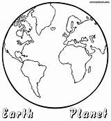 Planet Coloring Pages Earth Downlo Print sketch template