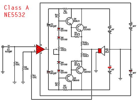 ne class  power amplifier electronic circuit