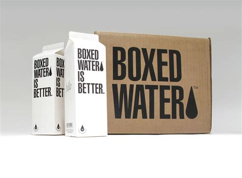 boxed water is better packaging fonts in use