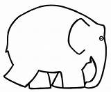 Elmer Elmar Elephant Elefant Coloriage Malvorlage Elefante Imprimer Silueta Olifant Ausmalbild Actividades Nounouduveron Kleuren Cuento Schilderen Elefanten Colorier Collage Kiezen sketch template
