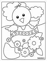 Easter Coloring Pages Printable Spring Kids Print Sunny Sheets Color Chick Chicken Thanksgiving Sweet Book Egg Colouring Fun Toddlers Sheet sketch template