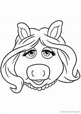 Coloring Pages Piggy Muppet Babies Kids Printable sketch template