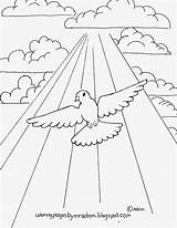 Coloring Dove Pages Printable Peace Kids Rays Sun Coloringpagesbymradron Space Comments Drawing sketch template