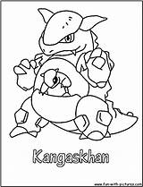 Coloring Kangaskhan Pages Fun sketch template