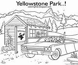 Yellowstone Template sketch template