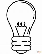 Bombilla Lightbulb Entitlementtrap Bombillos Idea Bulbs Supercoloring Bombillas Clipartmag Categorías sketch template
