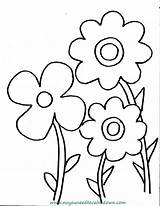 Coloring Spring Kids Flowers Pages Printable Flower Sheets Preschool Print Click Choose Board Adult sketch template