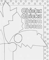 Coloring Chicka Boom sketch template