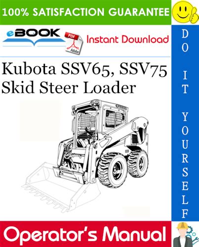 kubota ssv ssv skid steer loader operators manual skid steer loader kubota manual