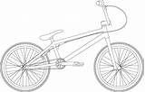 Coloring Bmx Bike Popular Hot sketch template