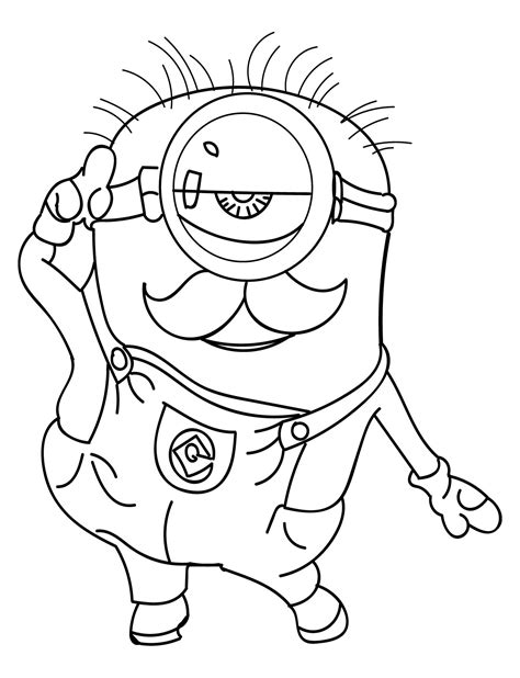 minions picture  print  color minions kids coloring pages