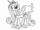 Coloring Cadence Pony Little Princess Pages Comments sketch template