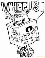 Coloring Boxtrolls Pages Wheels Colouring Boxtroll Troll Printable Color Sheets Print Doll Template Box Movie Trolls Unicycle Rides Meet He sketch template
