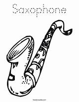 Saxophone Coloring Le Twistynoodle Sax Print Favorites Login Add Built California Usa Outline Noodle Change Template sketch template
