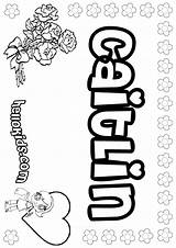 Caitlin Coloring Pages Sheets Color Hellokids Girls Print Online Names sketch template
