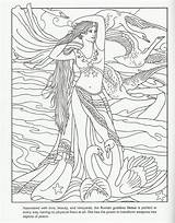 Colouring Goddess Goddesses Marty Venus Norse Grown Ups Freya Ouvrir sketch template