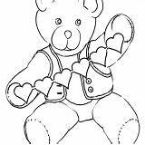 Coloring Teddy Holidays Bear Pages Shamrocks Bring sketch template