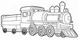 Coloring Old Pages Trains sketch template
