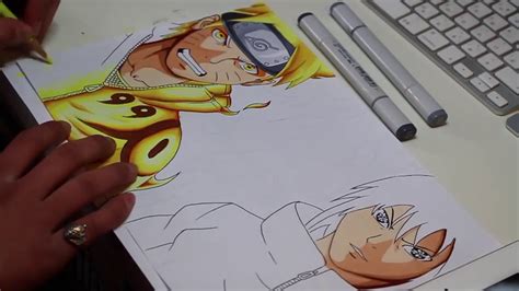 naruto e sasuke desenho e arte final rápido e simples youtube