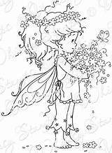 Stamps Whimsy Wee Digital Spring Coloring Pages Bringer Rubber Adult Colouring Fairy Books Flower Sylvia Zet Diestodiefor sketch template