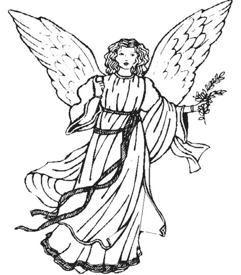 christmas angels coloring pages  childrens printable